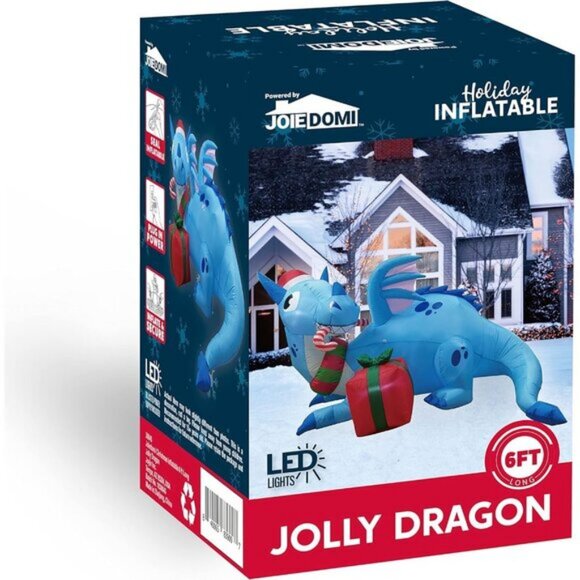 🆕6 FT Long Christmas Inflatable Blow Up Christmas Decorations Outdoor - Picture 10 of 11